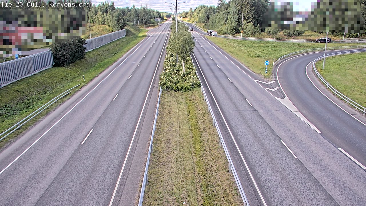 Kelikamerat Kuva Tie 20 Oulu Korvensuora, Oulu, Pohjois-Pohjanmaa