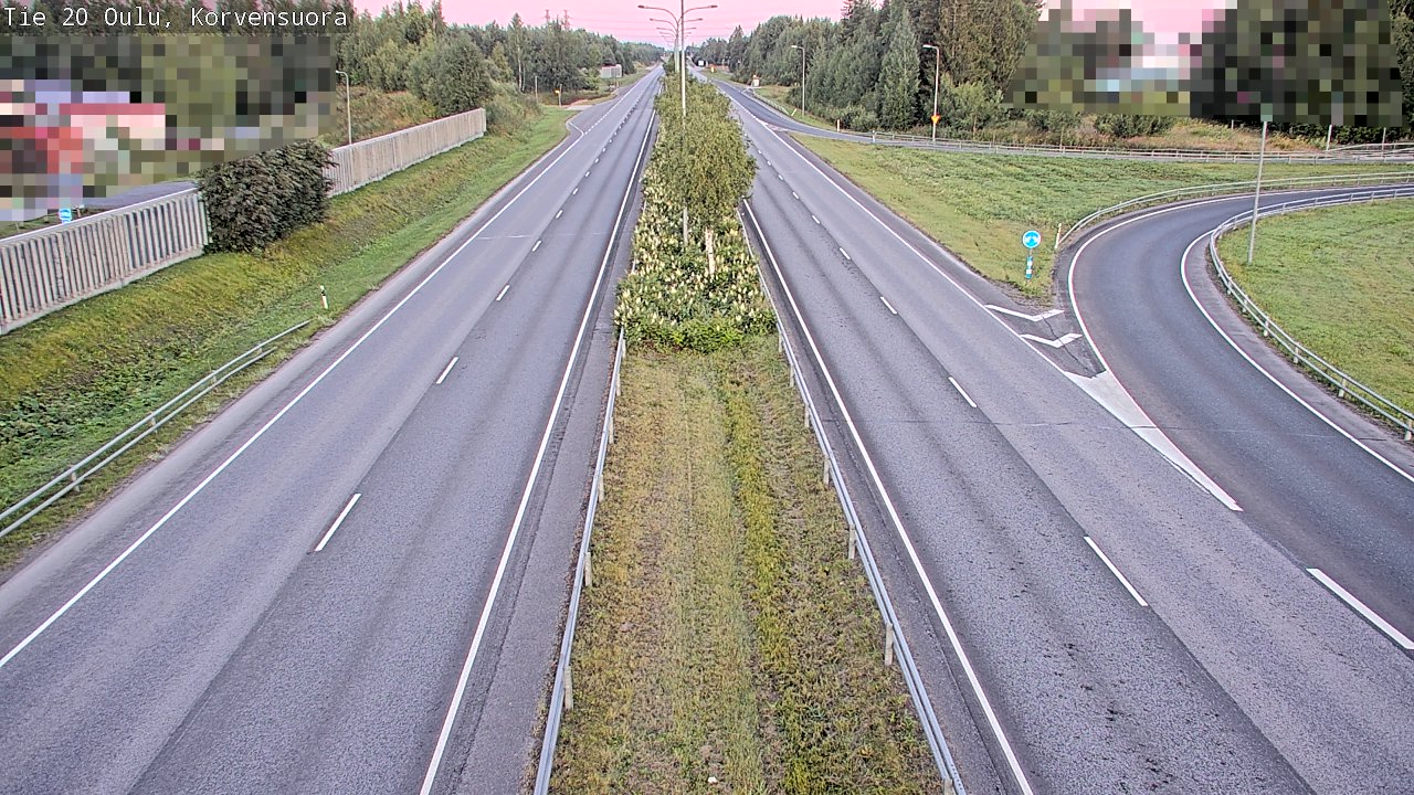 Kelikamerat Kuva Tie 20 Oulu Korvensuora, Oulu, Pohjois-Pohjanmaa