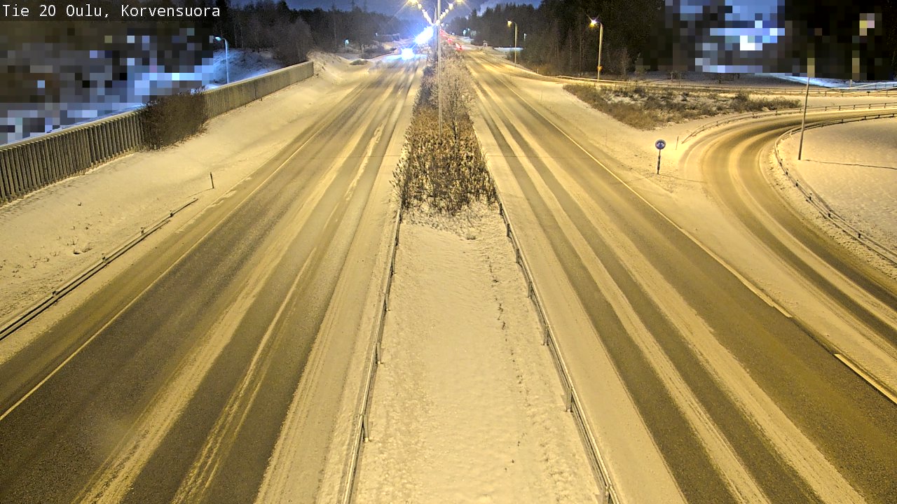 Weather Camera Image Road 20 Oulu Korvensuora, Oulu, Pohjois-Pohjanmaa