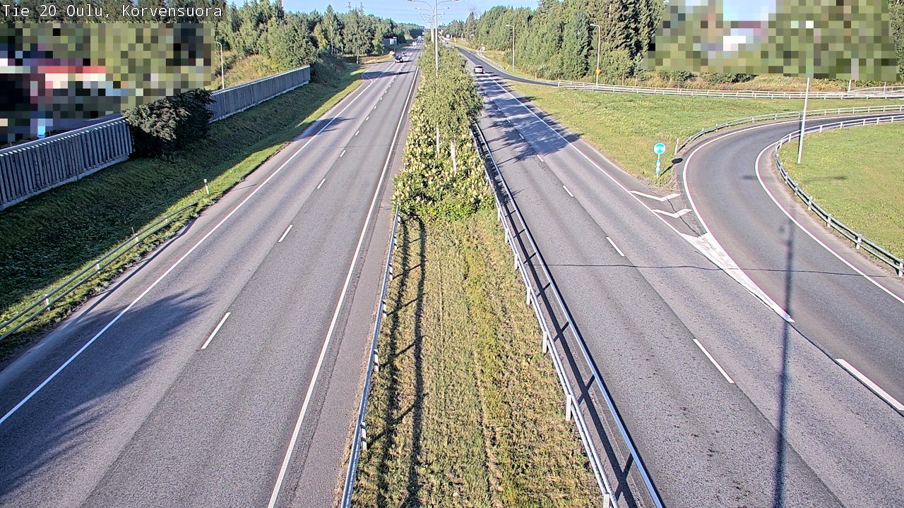 Weather Camera Image Road 20 Oulu Korvensuora, Oulu, Pohjois-Pohjanmaa