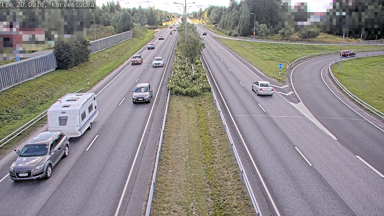 Kelikamerat Kuva Tie 20 Oulu Korvensuora, Oulu, Pohjois-Pohjanmaa