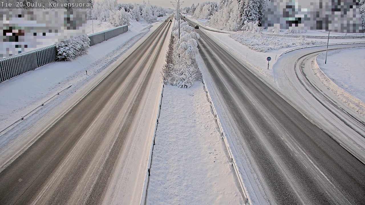 Weather Camera Image Väg 20 Uleåborg Korvensuora, Oulu, Pohjois-Pohjanmaa