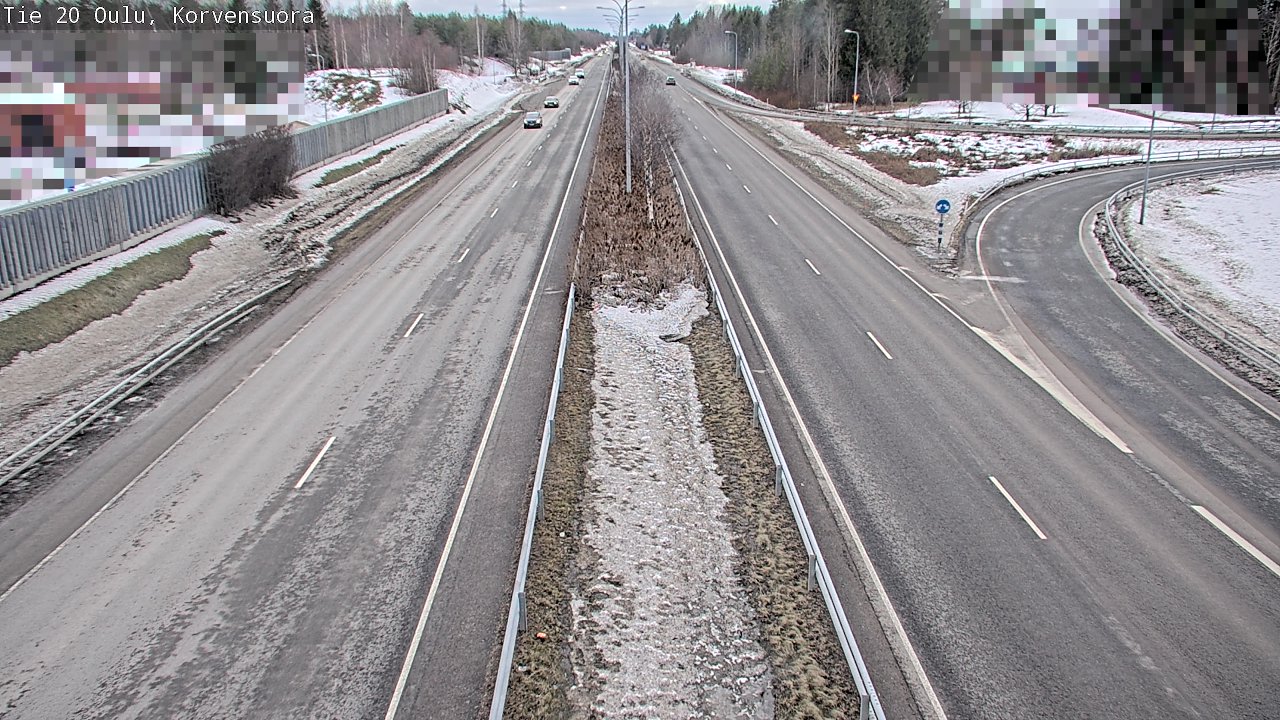 Weather Camera Image Road 20 Oulu Korvensuora, Oulu, Pohjois-Pohjanmaa