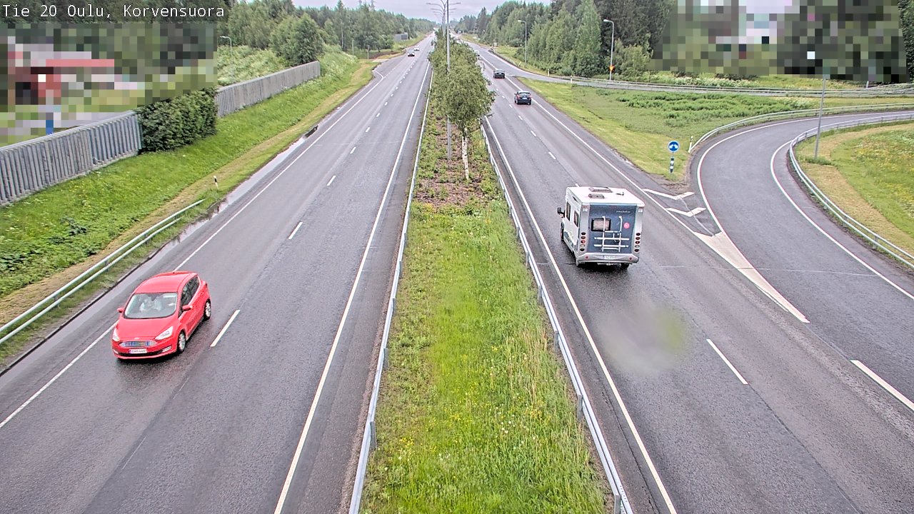 Kelikamerat Kuva Tie 20 Oulu Korvensuora, Oulu, Pohjois-Pohjanmaa