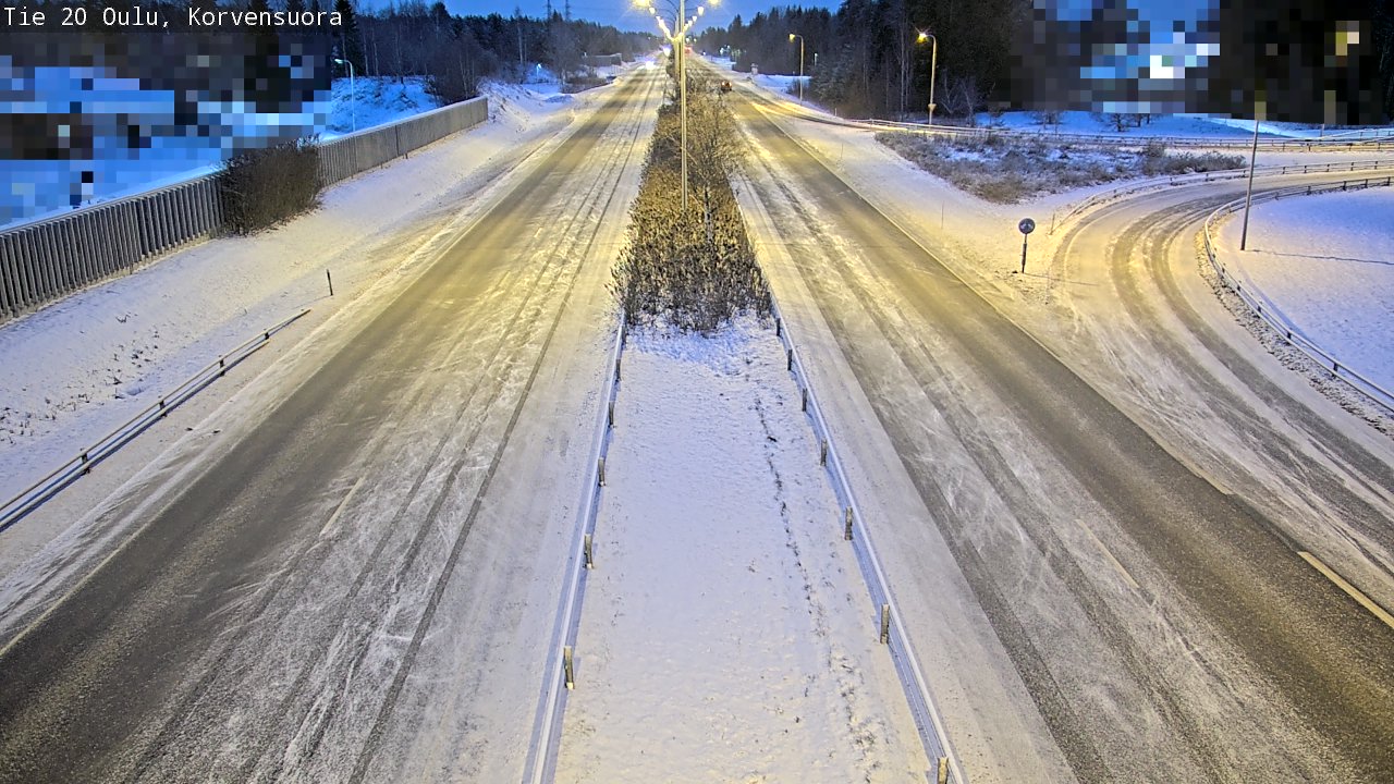 Kelikamerat Kuva Tie 20 Oulu Korvensuora, Oulu, Pohjois-Pohjanmaa