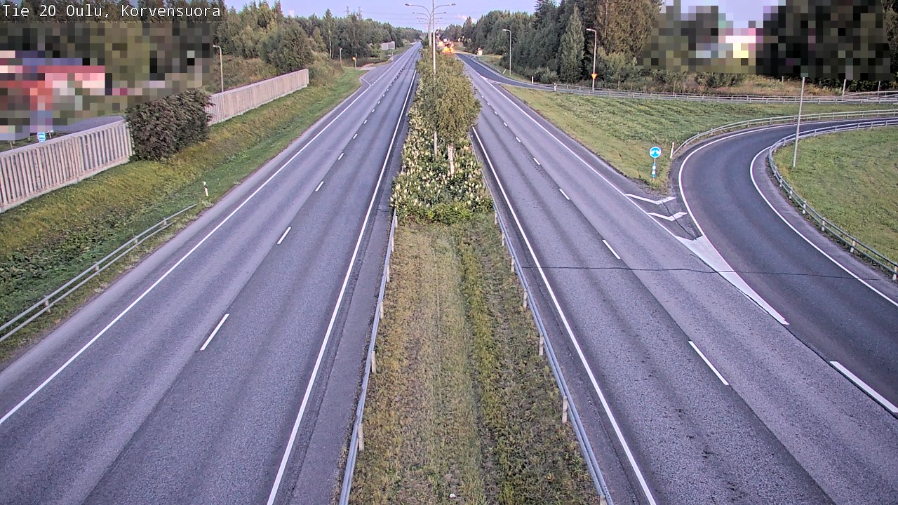 Kelikamerat Kuva Tie 20 Oulu Korvensuora, Oulu, Pohjois-Pohjanmaa