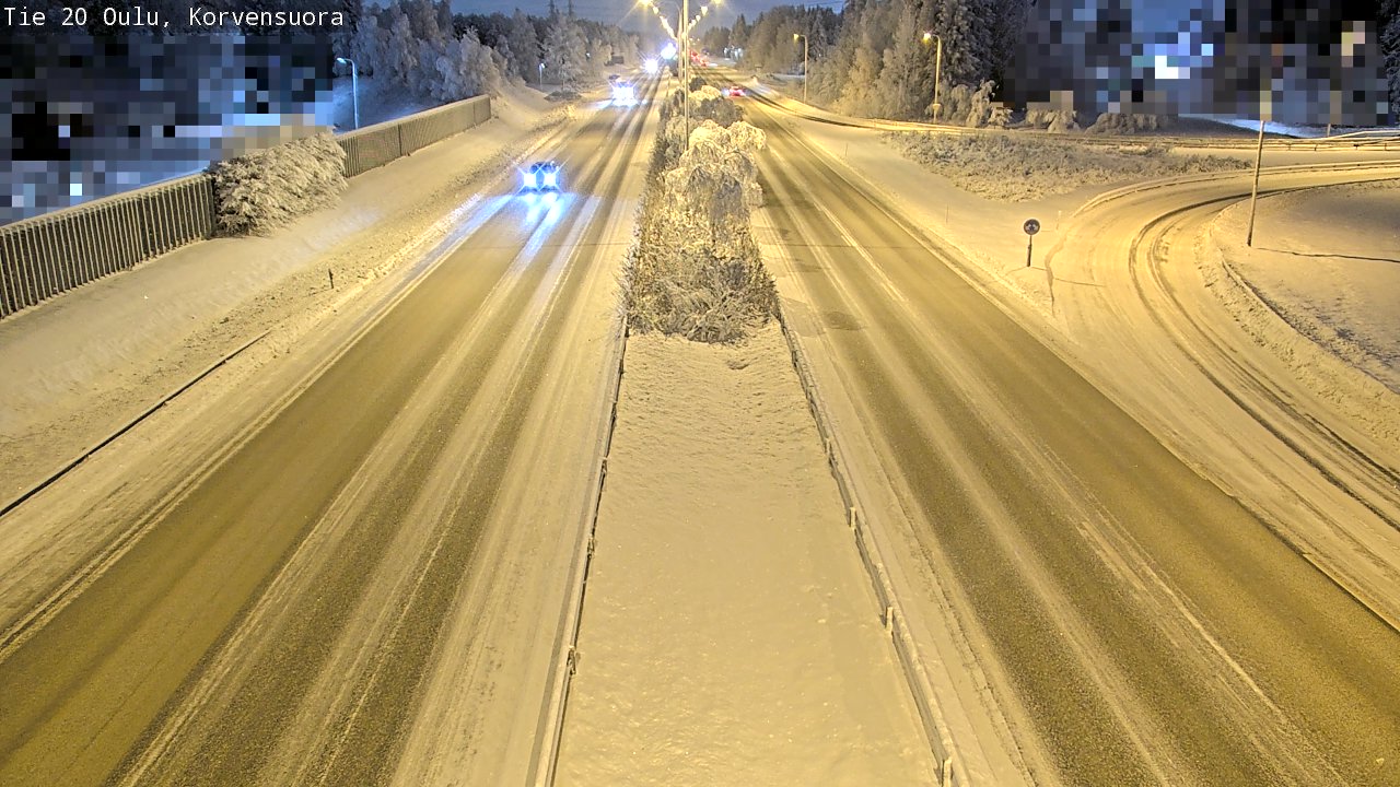 Kelikamerat Kuva Tie 20 Oulu Korvensuora, Oulu, Pohjois-Pohjanmaa