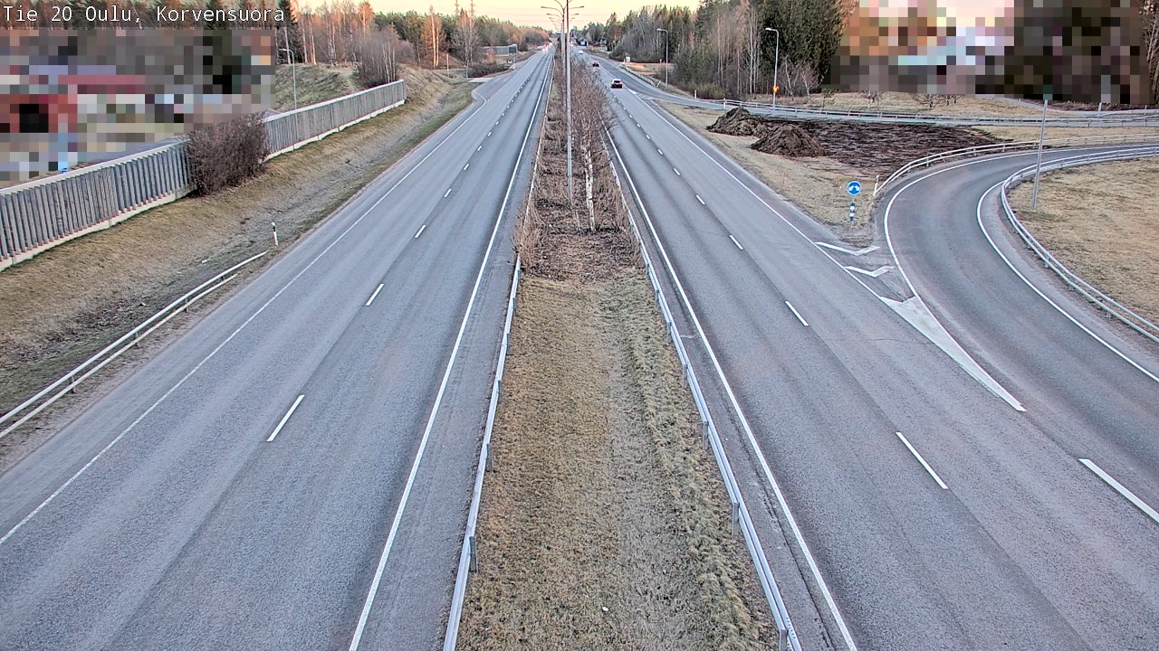 Kelikamerat Kuva Tie 20 Oulu Korvensuora, Oulu, Pohjois-Pohjanmaa