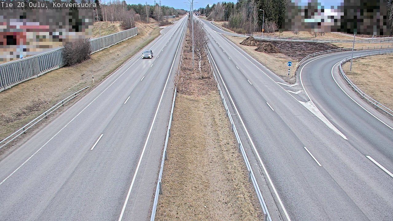 Weather Camera Image Väg 20 Uleåborg Korvensuora, Oulu, Pohjois-Pohjanmaa