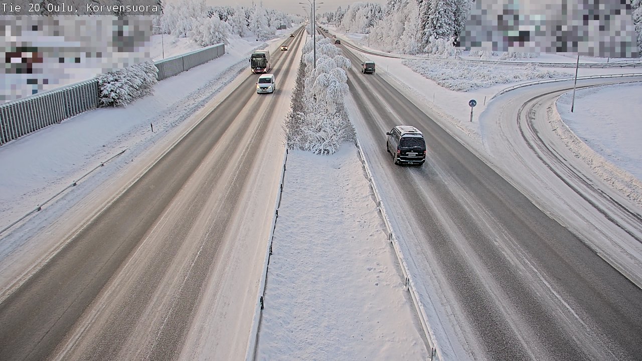 Weather Camera Image Väg 20 Uleåborg Korvensuora, Oulu, Pohjois-Pohjanmaa