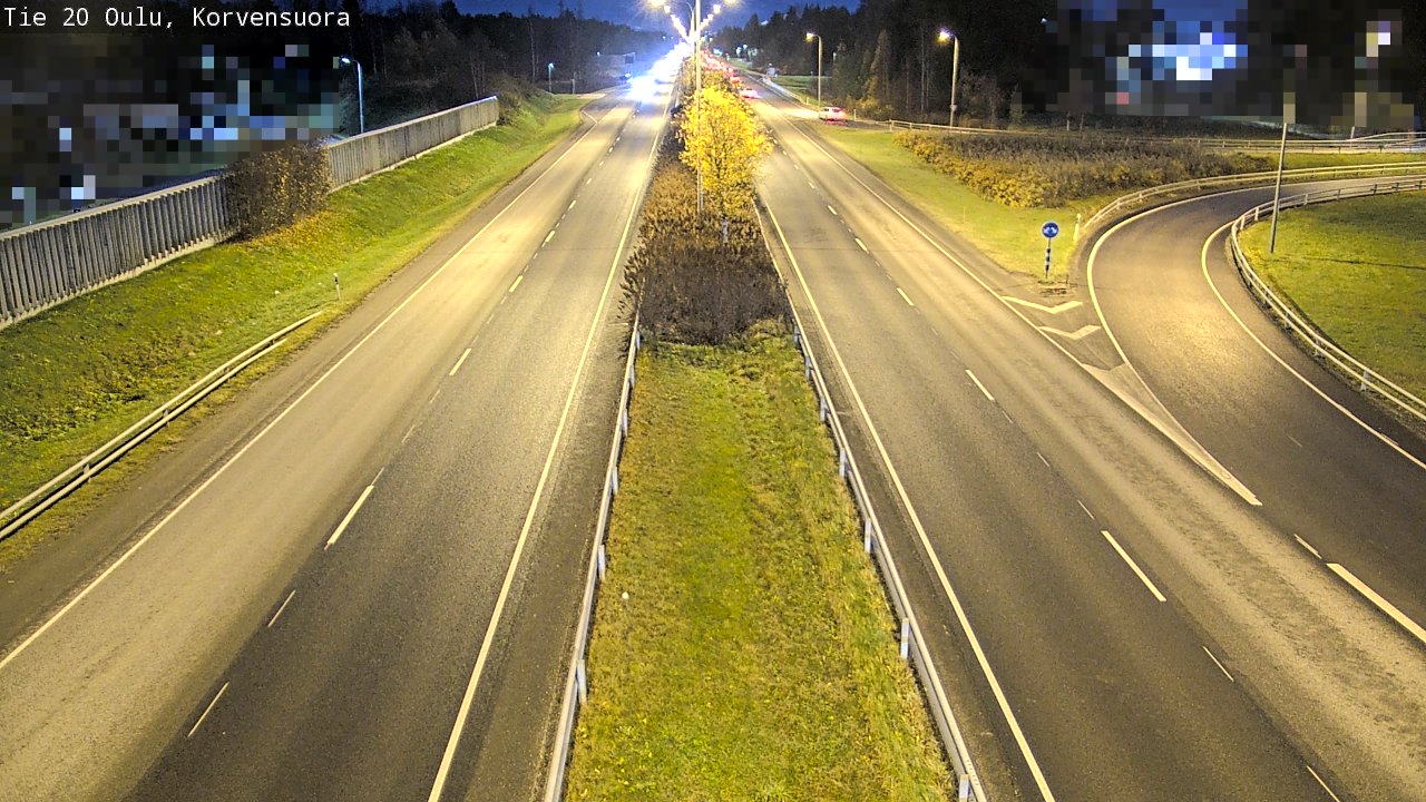 Kelikamerat Kuva Tie 20 Oulu Korvensuora, Oulu, Pohjois-Pohjanmaa