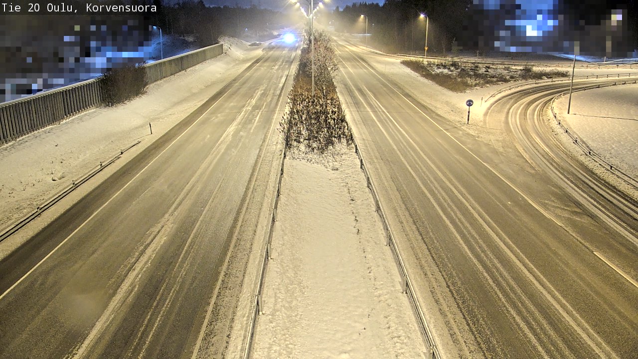 Weather Camera Image Väg 20 Uleåborg Korvensuora, Oulu, Pohjois-Pohjanmaa