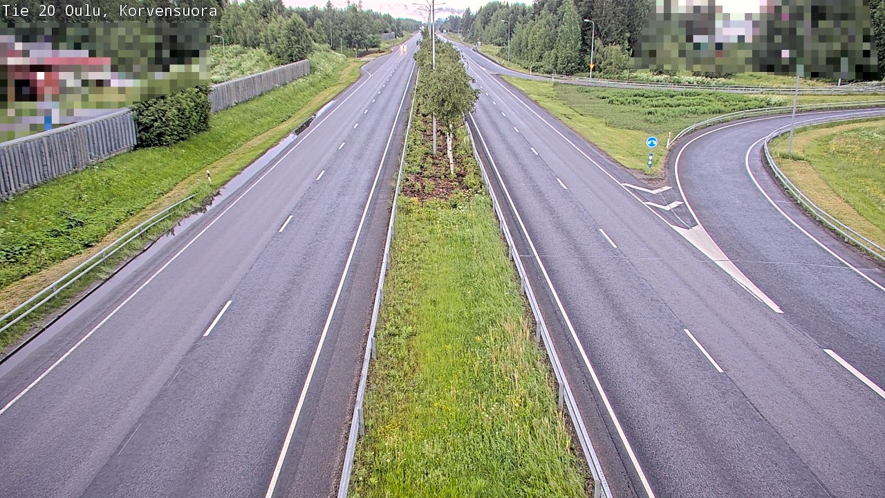 Kelikamerat Kuva Tie 20 Oulu Korvensuora, Oulu, Pohjois-Pohjanmaa