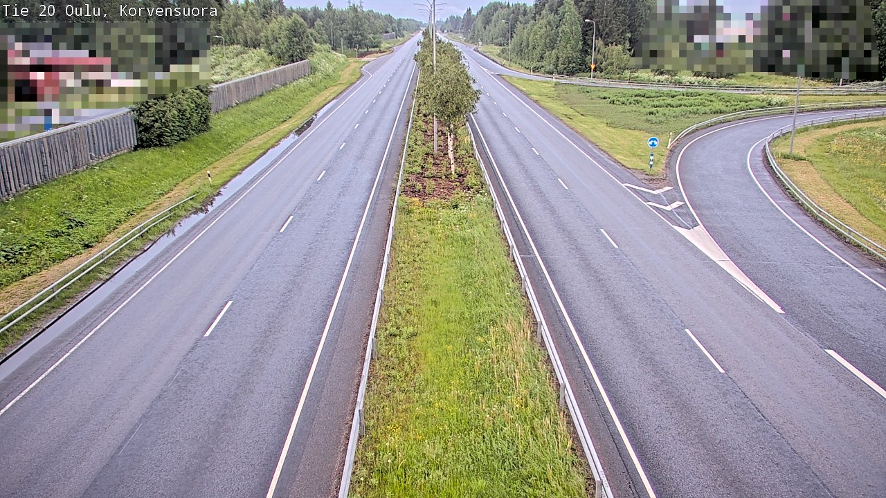 Kelikamerat Kuva Tie 20 Oulu Korvensuora, Oulu, Pohjois-Pohjanmaa