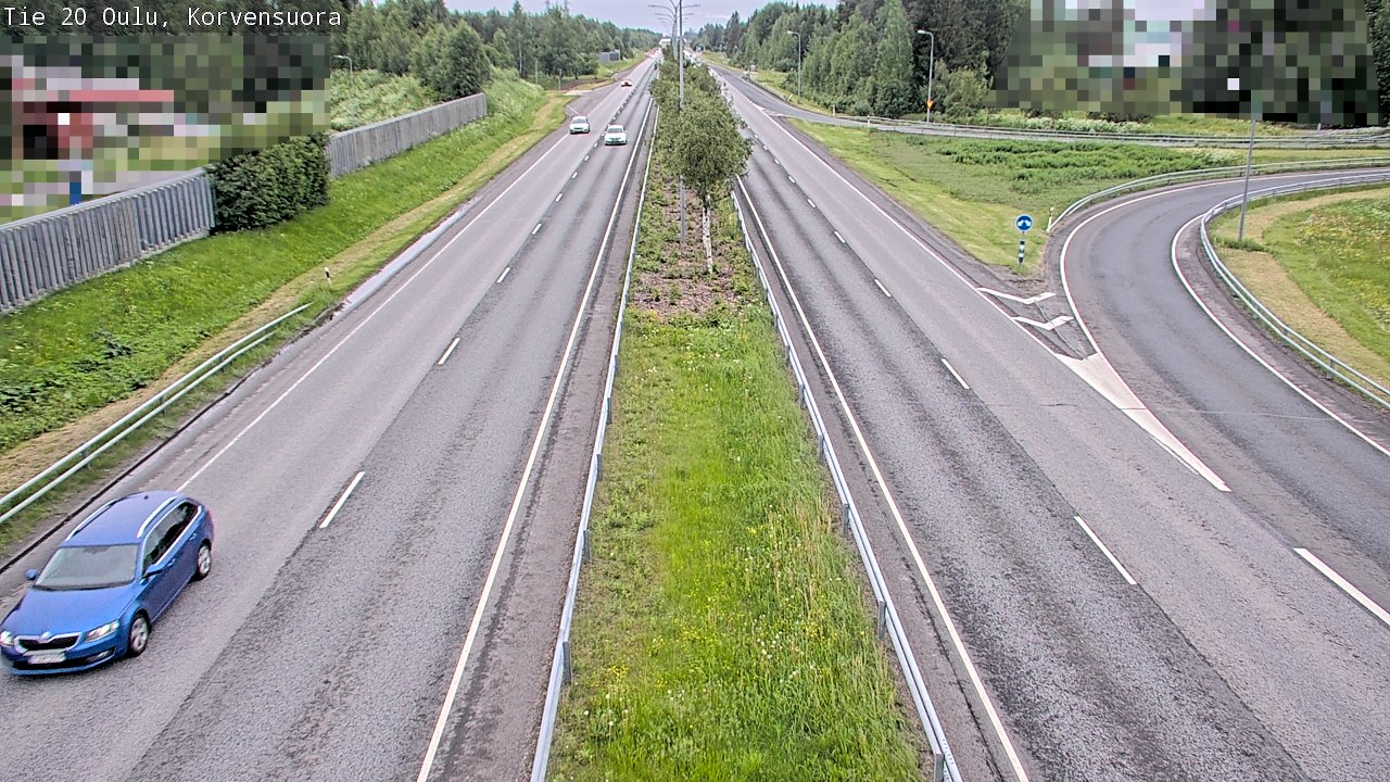 Kelikamerat Kuva Tie 20 Oulu Korvensuora, Oulu, Pohjois-Pohjanmaa