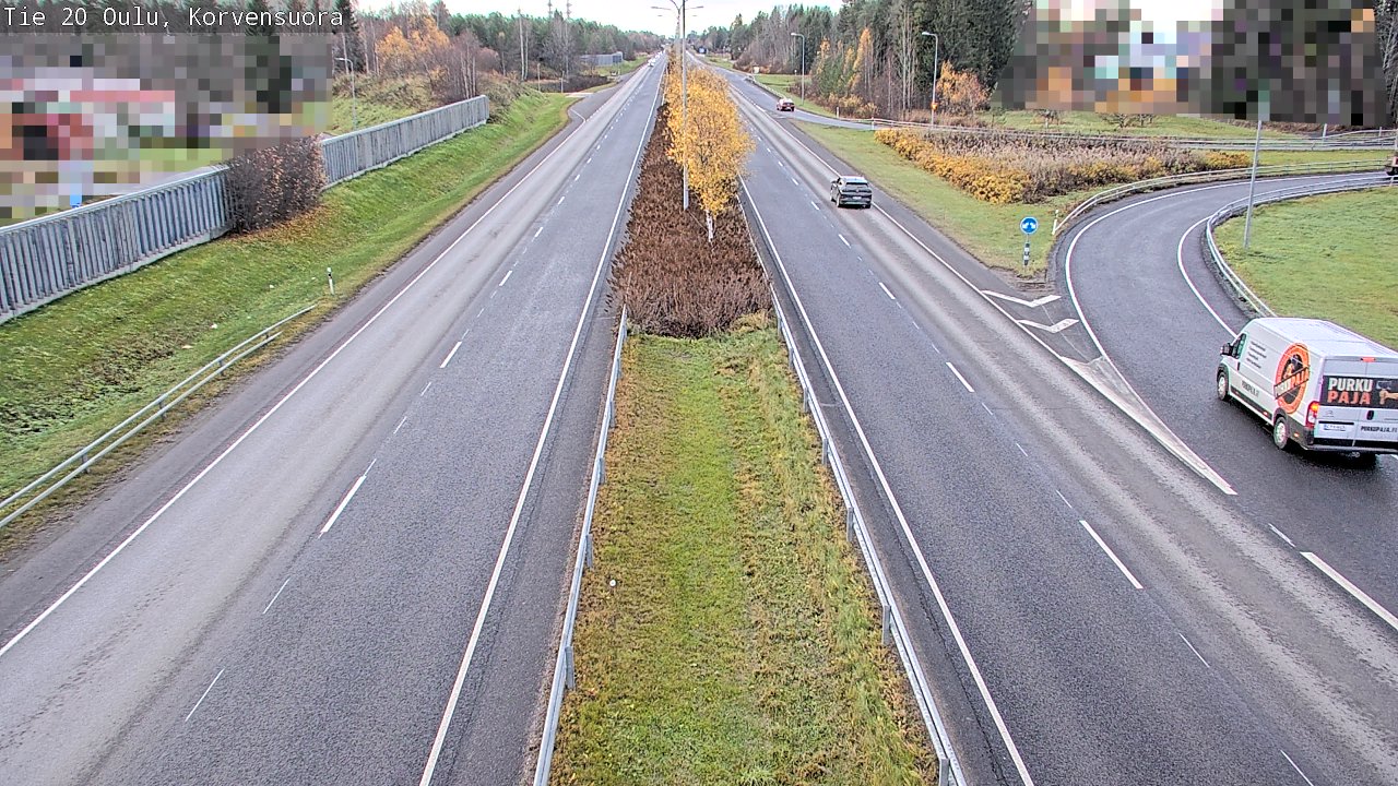 Kelikamerat Kuva Tie 20 Oulu Korvensuora, Oulu, Pohjois-Pohjanmaa