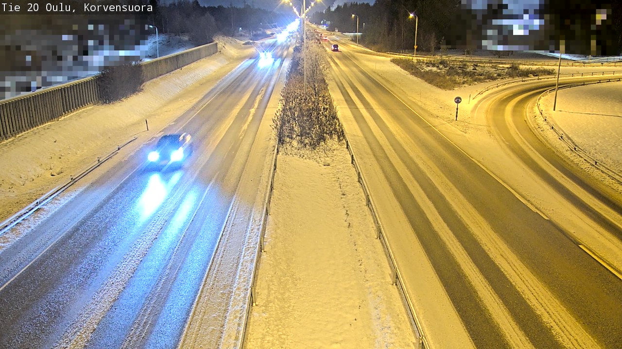 Weather Camera Image Road 20 Oulu Korvensuora, Oulu, Pohjois-Pohjanmaa