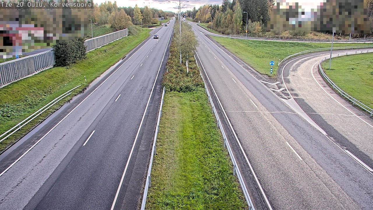 Kelikamerat Kuva Tie 20 Oulu Korvensuora, Oulu, Pohjois-Pohjanmaa