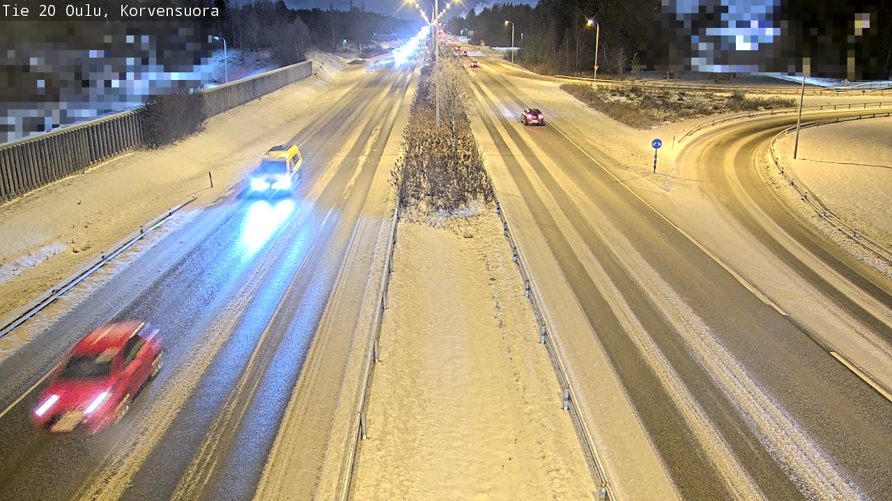 Weather Camera Image Road 20 Oulu Korvensuora, Oulu, Pohjois-Pohjanmaa