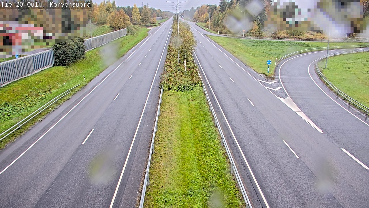 Weather Camera Image Road 20 Oulu Korvensuora, Oulu, Pohjois-Pohjanmaa