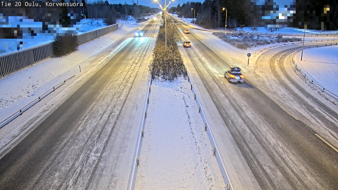 Kelikamerat Kuva Tie 20 Oulu Korvensuora, Oulu, Pohjois-Pohjanmaa
