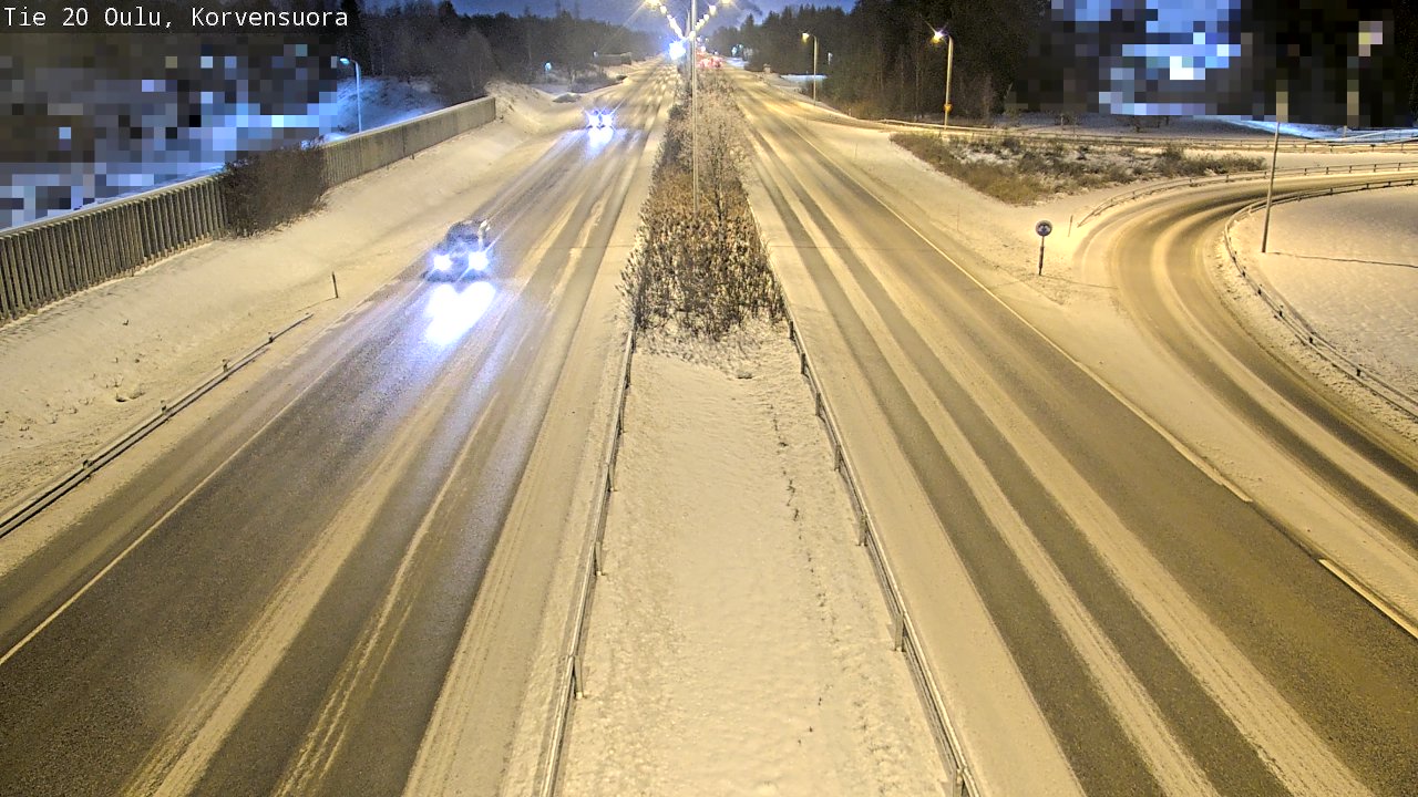 Weather Camera Image Road 20 Oulu Korvensuora, Oulu, Pohjois-Pohjanmaa
