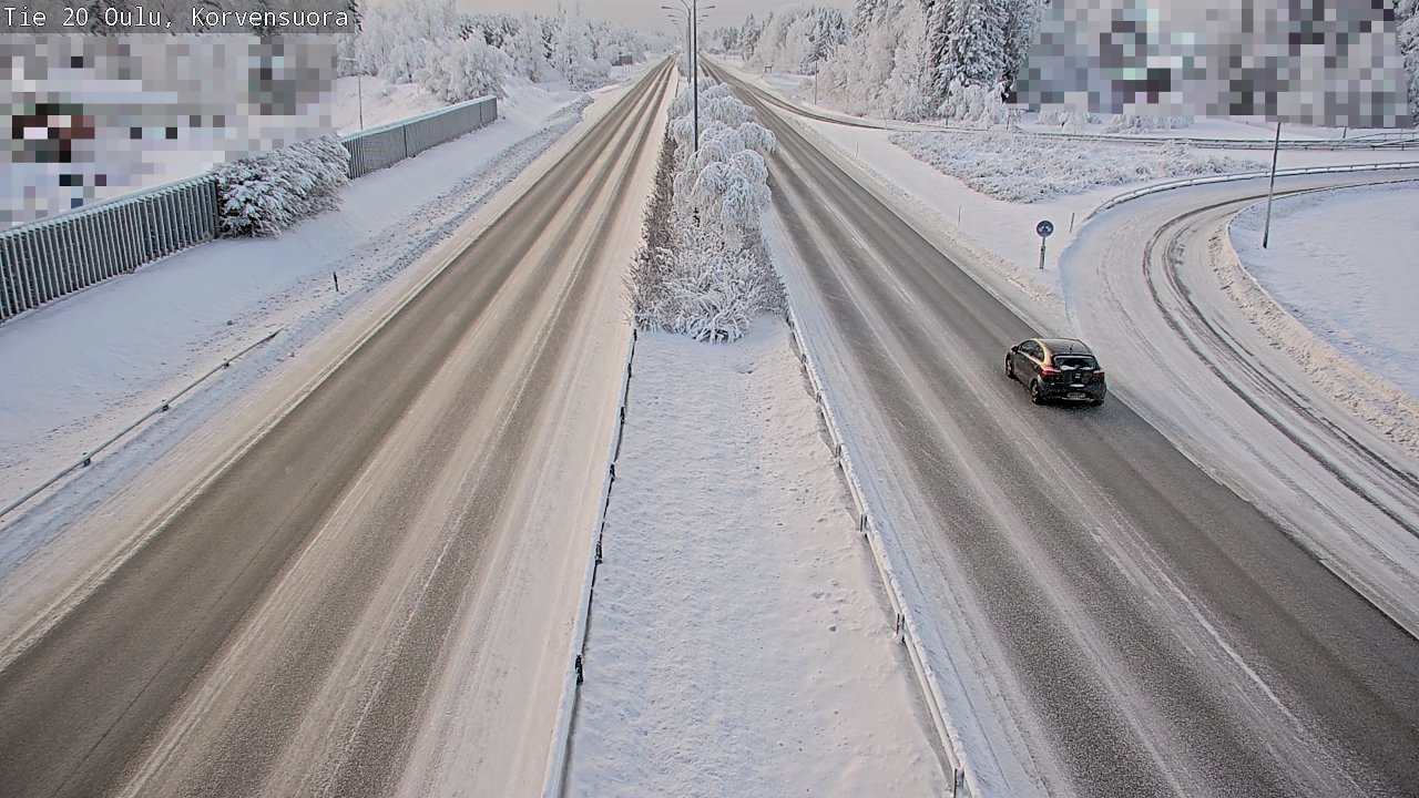 Weather Camera Image Väg 20 Uleåborg Korvensuora, Oulu, Pohjois-Pohjanmaa