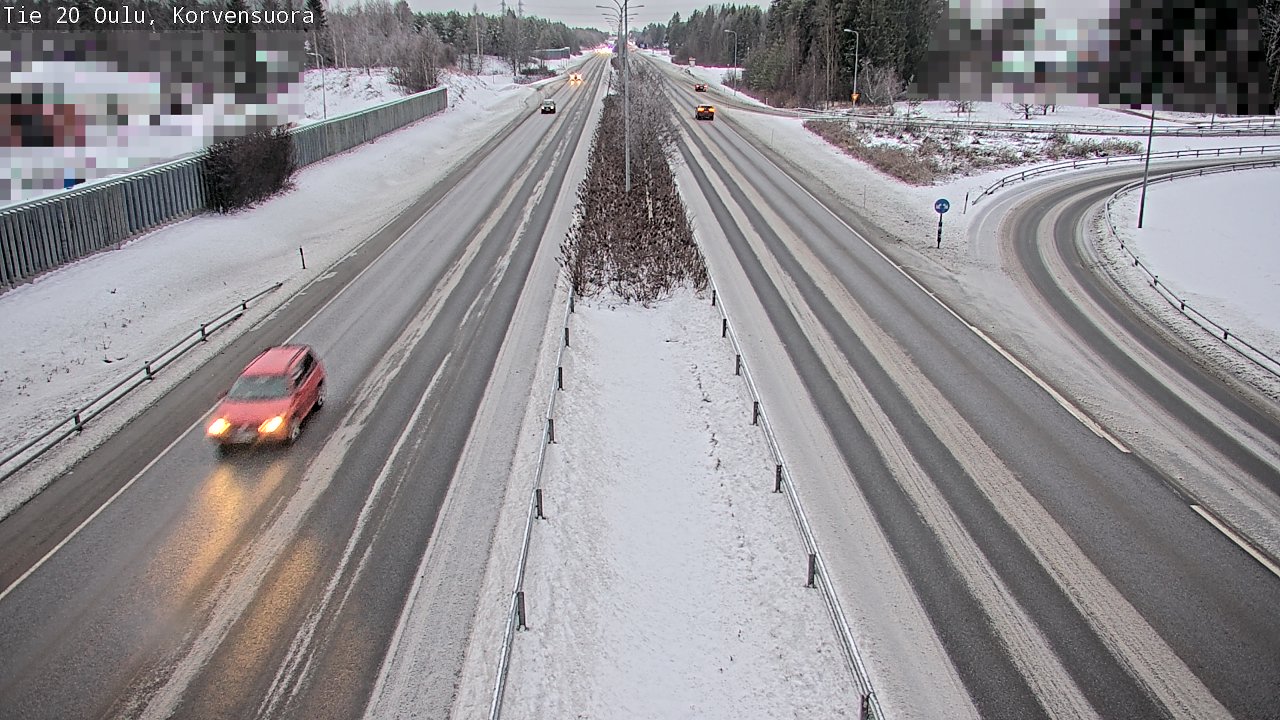 Weather Camera Image Väg 20 Uleåborg Korvensuora, Oulu, Pohjois-Pohjanmaa