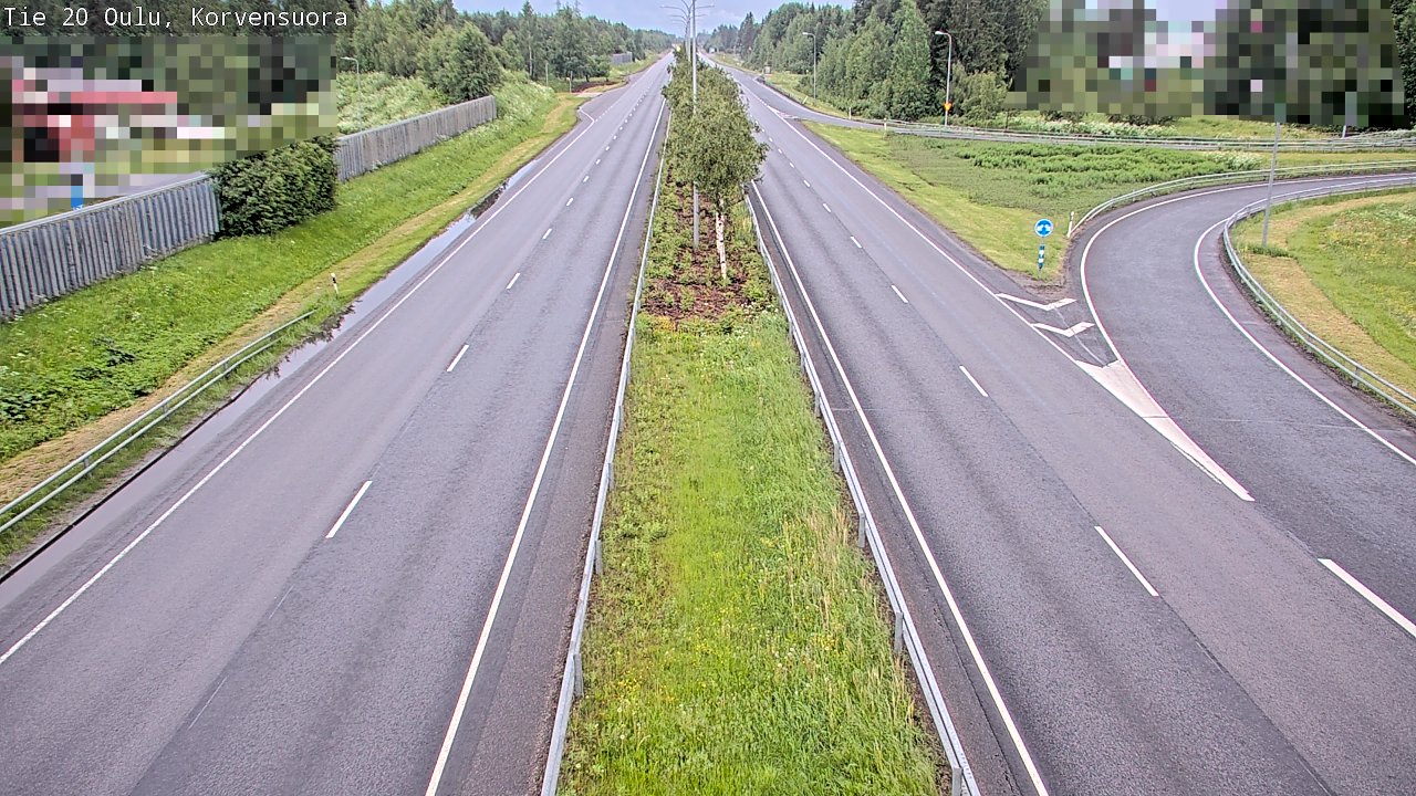 Kelikamerat Kuva Tie 20 Oulu Korvensuora, Oulu, Pohjois-Pohjanmaa