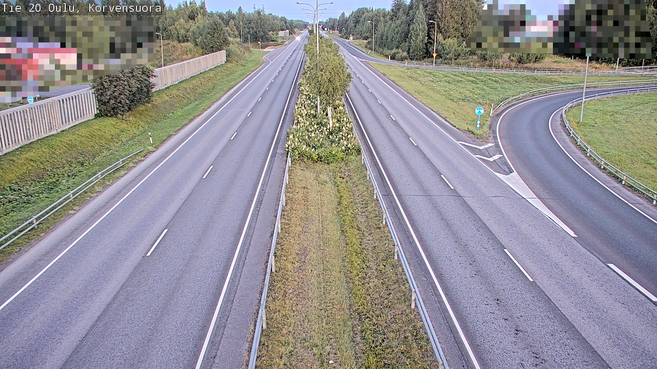Kelikamerat Kuva Tie 20 Oulu Korvensuora, Oulu, Pohjois-Pohjanmaa