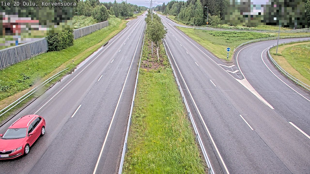 Weather Camera Image Väg 20 Uleåborg Korvensuora, Oulu, Pohjois-Pohjanmaa
