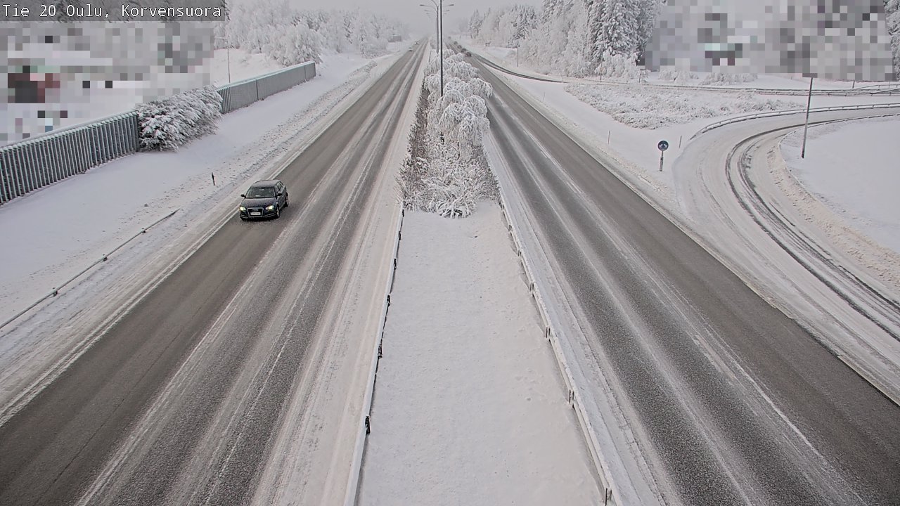 Weather Camera Image Väg 20 Uleåborg Korvensuora, Oulu, Pohjois-Pohjanmaa