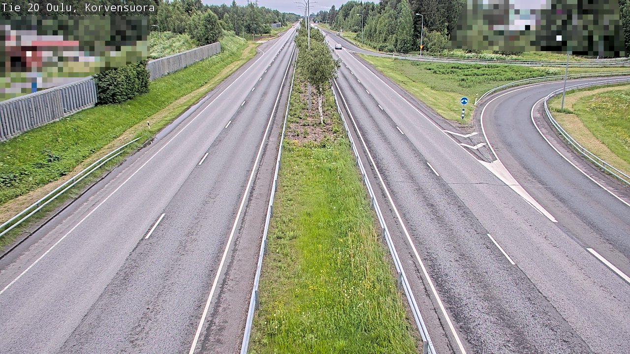 Kelikamerat Kuva Tie 20 Oulu Korvensuora, Oulu, Pohjois-Pohjanmaa
