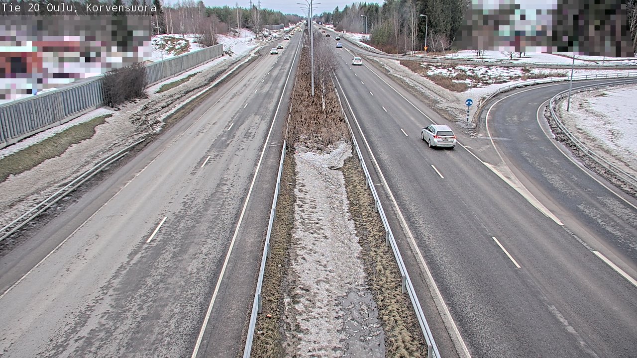 Weather Camera Image Road 20 Oulu Korvensuora, Oulu, Pohjois-Pohjanmaa