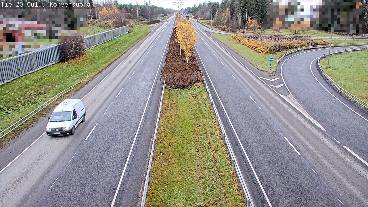 Kelikamerat Kuva Tie 20 Oulu Korvensuora, Oulu, Pohjois-Pohjanmaa
