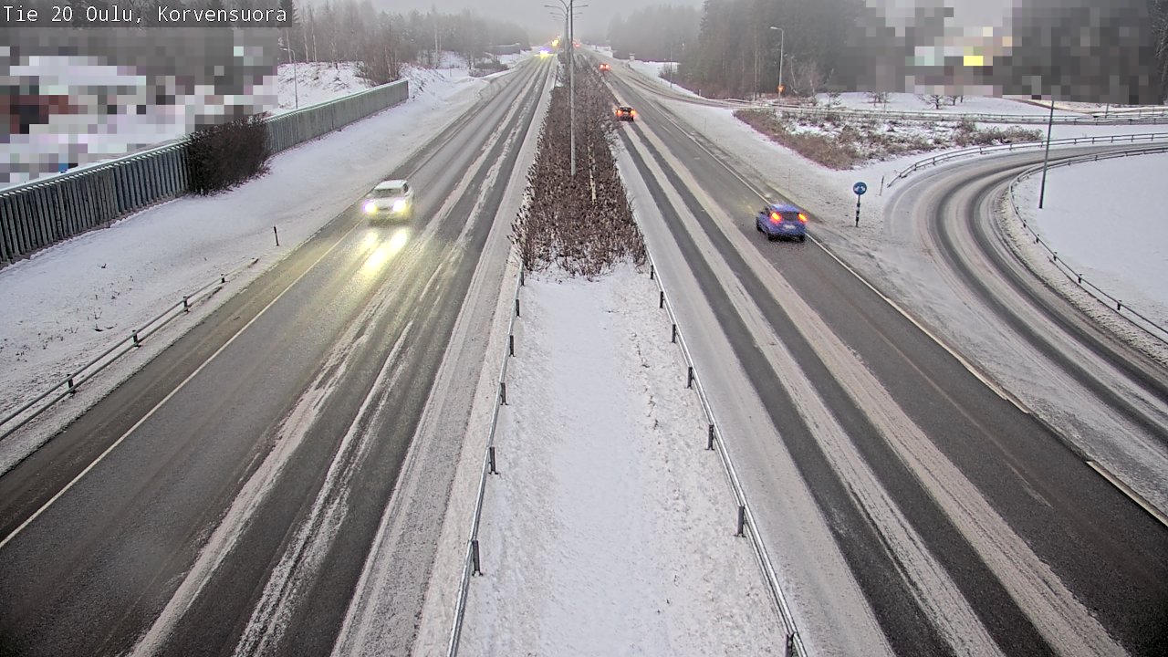 Weather Camera Image Väg 20 Uleåborg Korvensuora, Oulu, Pohjois-Pohjanmaa