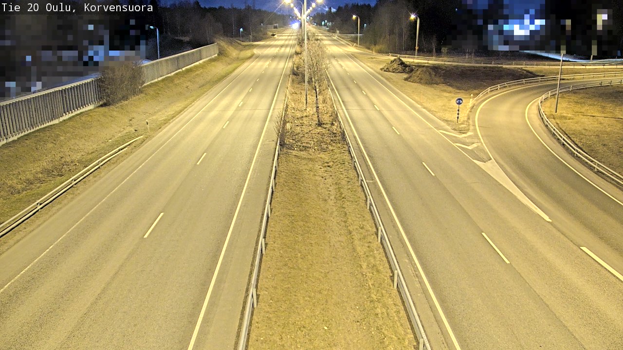 Kelikamerat Kuva Tie 20 Oulu Korvensuora, Oulu, Pohjois-Pohjanmaa