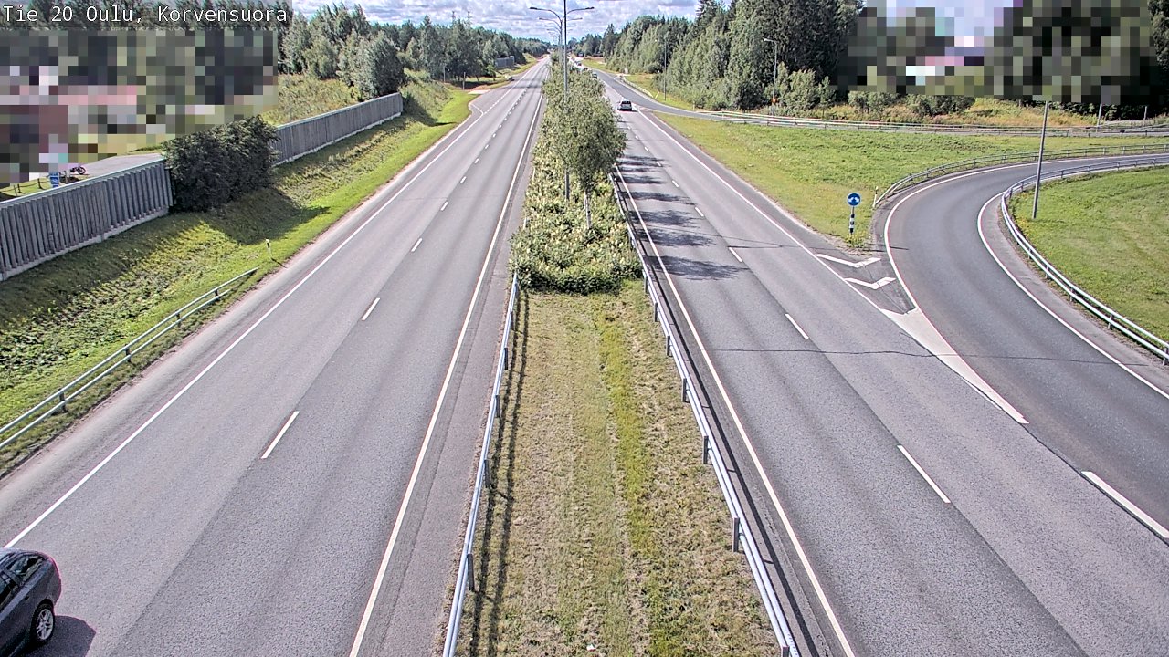 Kelikamerat Kuva Tie 20 Oulu Korvensuora, Oulu, Pohjois-Pohjanmaa