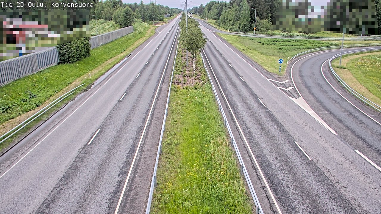 Kelikamerat Kuva Tie 20 Oulu Korvensuora, Oulu, Pohjois-Pohjanmaa