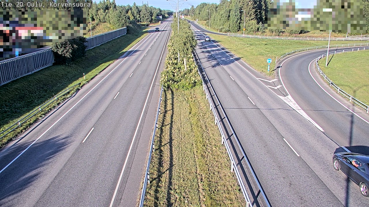 Weather Camera Image Road 20 Oulu Korvensuora, Oulu, Pohjois-Pohjanmaa