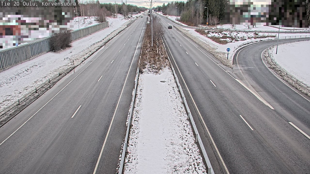 Kelikamerat Kuva Tie 20 Oulu Korvensuora, Oulu, Pohjois-Pohjanmaa