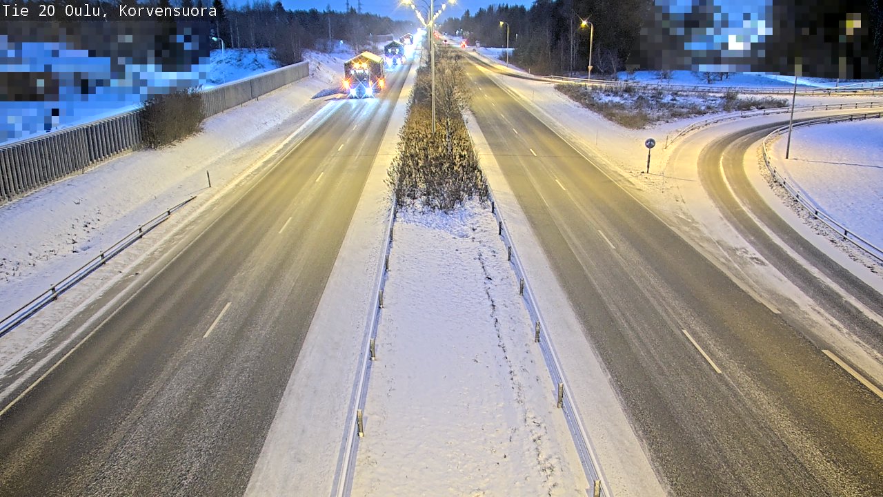 Kelikamerat Kuva Tie 20 Oulu Korvensuora, Oulu, Pohjois-Pohjanmaa