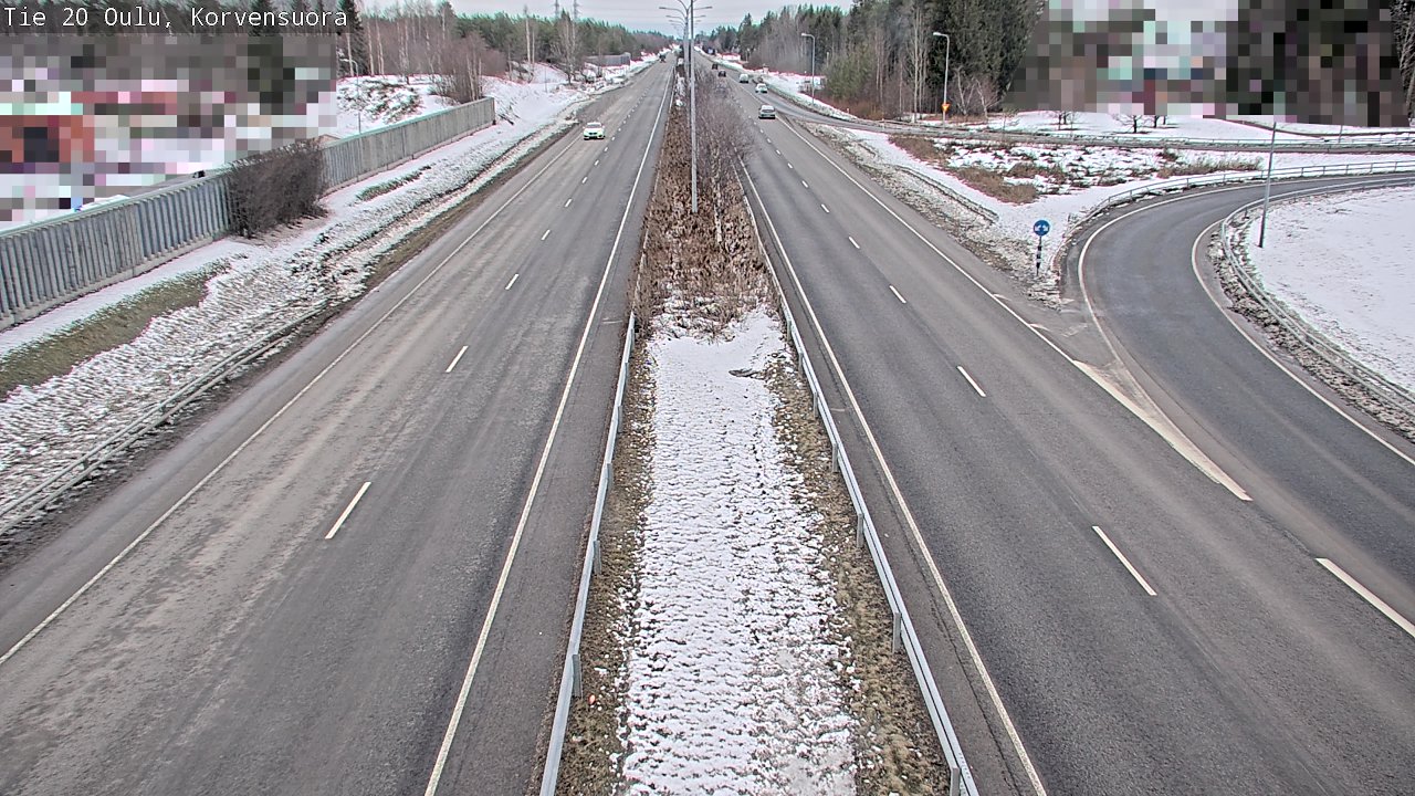 Weather Camera Image Road 20 Oulu Korvensuora, Oulu, Pohjois-Pohjanmaa