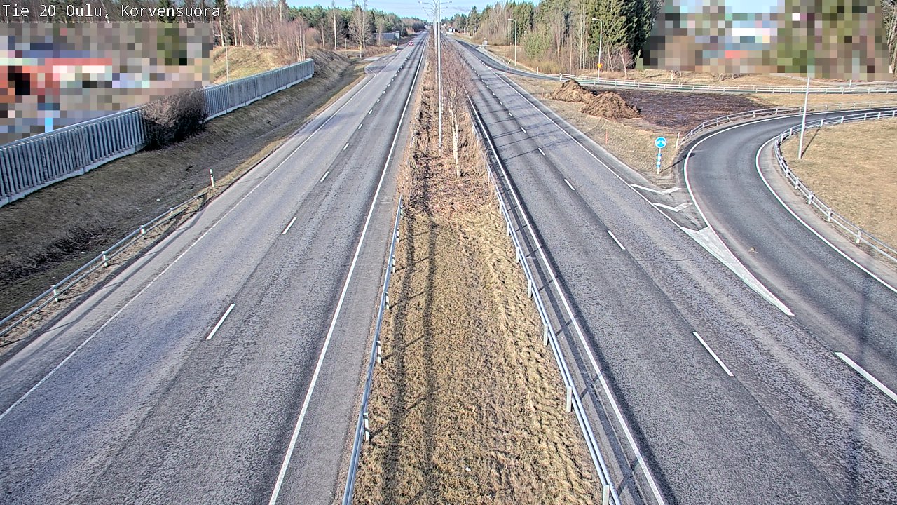 Kelikamerat Kuva Tie 20 Oulu Korvensuora, Oulu, Pohjois-Pohjanmaa