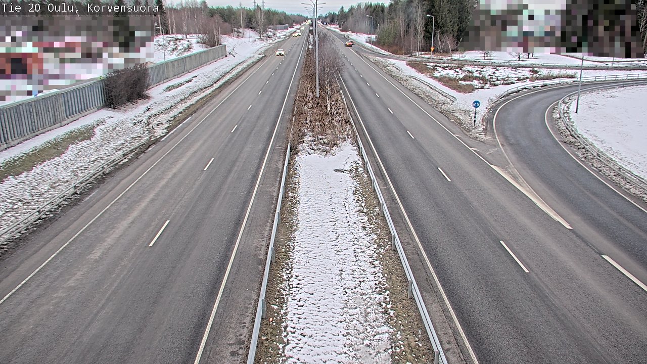 Kelikamerat Kuva Tie 20 Oulu Korvensuora, Oulu, Pohjois-Pohjanmaa