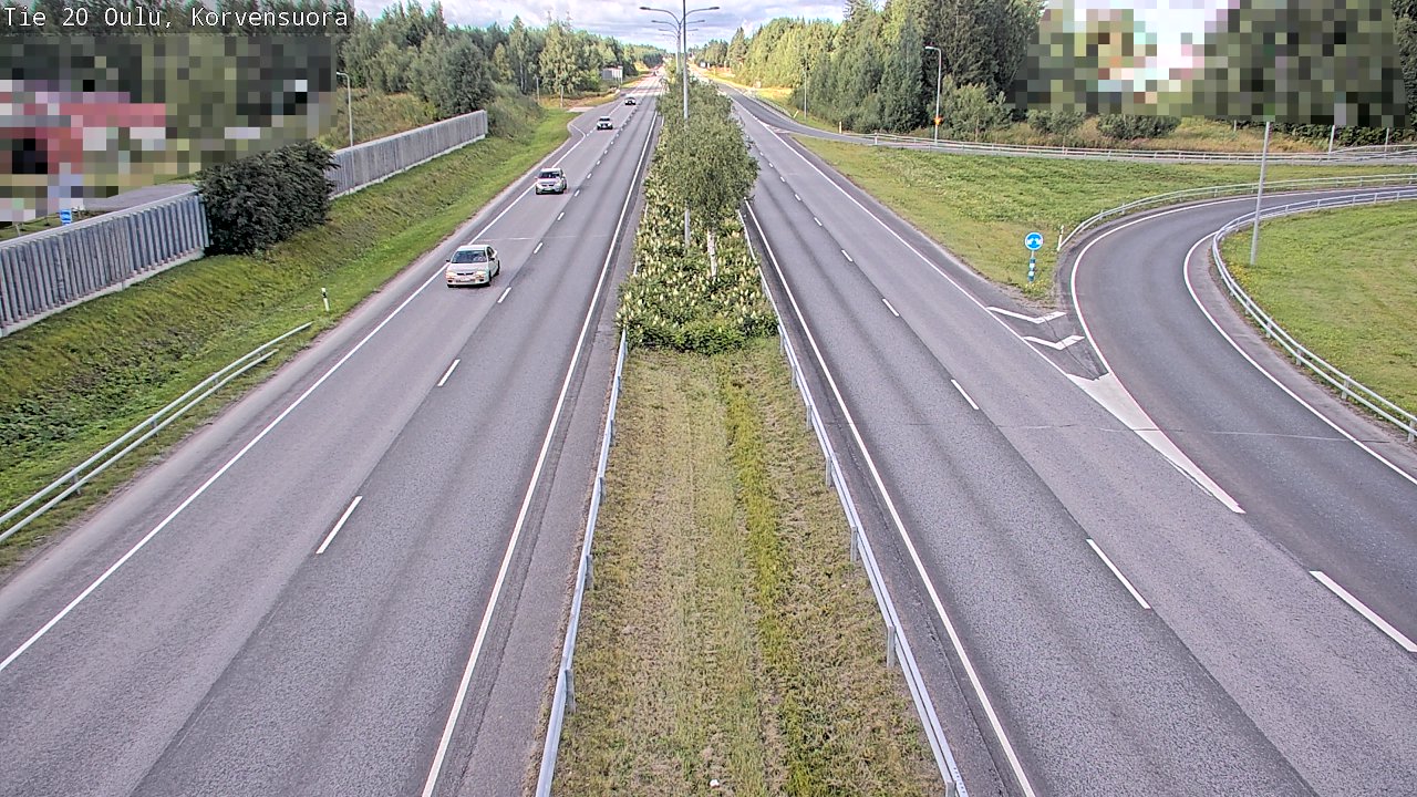 Weather Camera Image Väg 20 Uleåborg Korvensuora, Oulu, Pohjois-Pohjanmaa