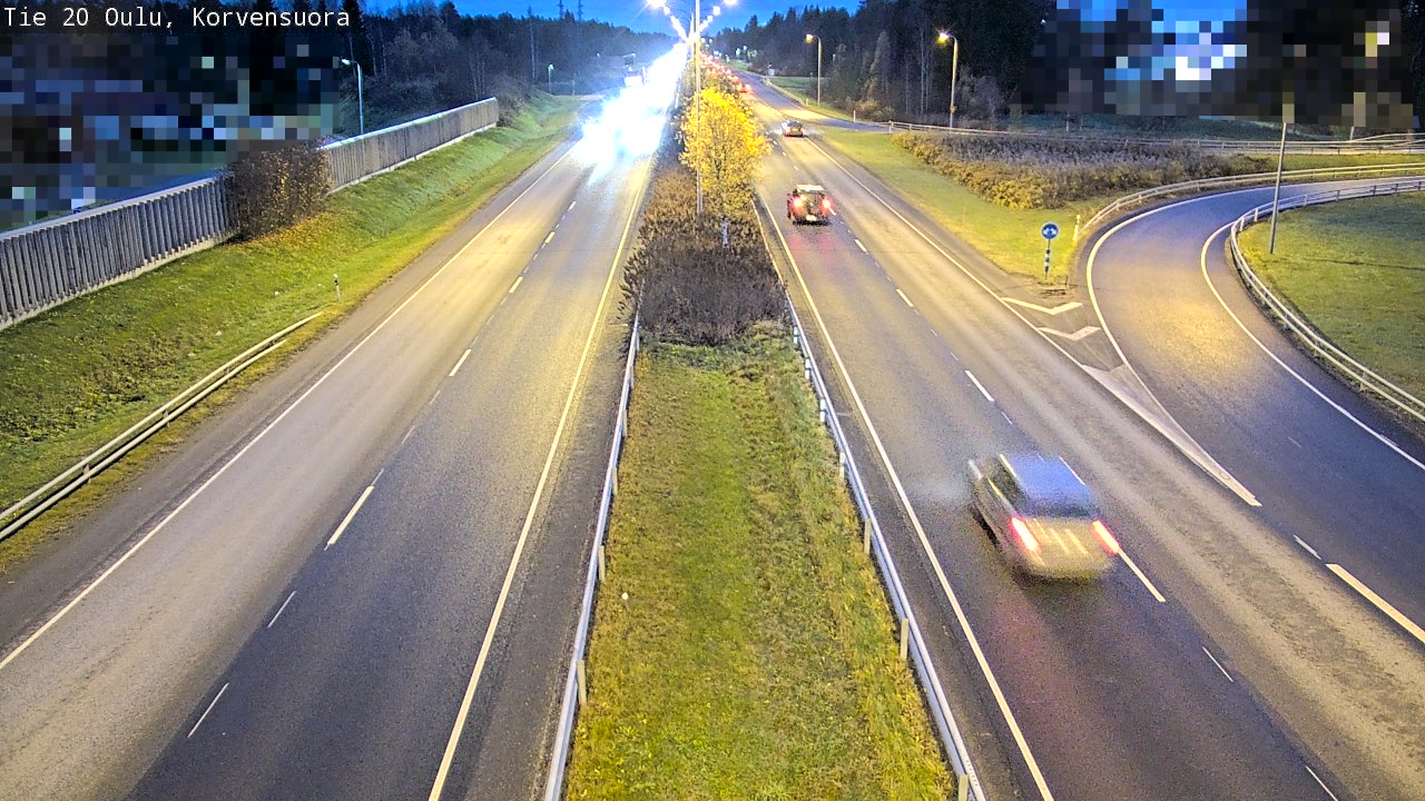 Kelikamerat Kuva Tie 20 Oulu Korvensuora, Oulu, Pohjois-Pohjanmaa