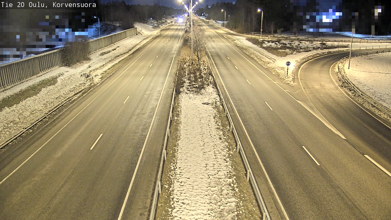 Kelikamerat Kuva Tie 20 Oulu Korvensuora, Oulu, Pohjois-Pohjanmaa