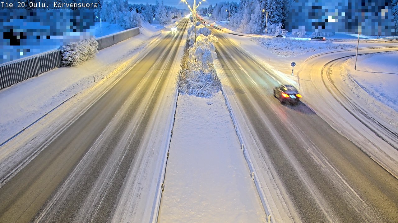 Kelikamerat Kuva Tie 20 Oulu Korvensuora, Oulu, Pohjois-Pohjanmaa