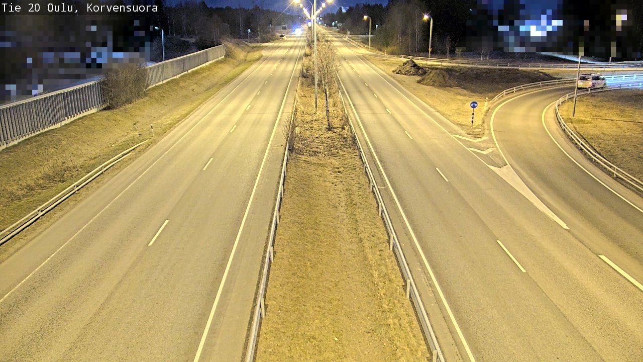 Weather Camera Image Road 20 Oulu Korvensuora, Oulu, Pohjois-Pohjanmaa